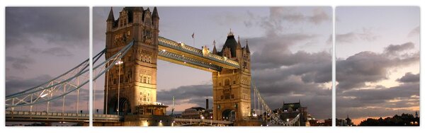 Obraz - Tower Bridge v noci (170x50 cm)