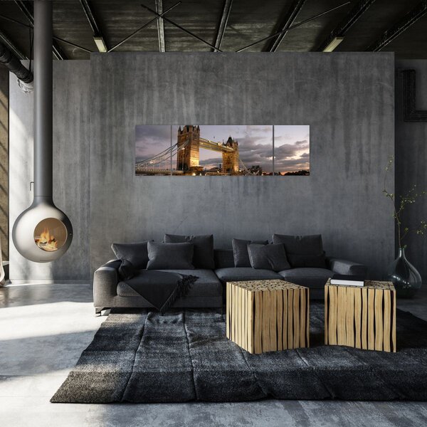 Obraz - Tower Bridge v noci (170x50 cm)