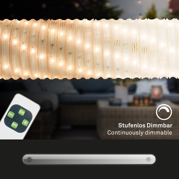 BRILO 2317150 LED pásek, 500 cm, dálkový ovladač, 15W, 240lm - BRILO