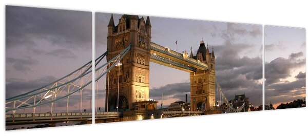 Obraz - Tower Bridge v noci (170x50 cm)