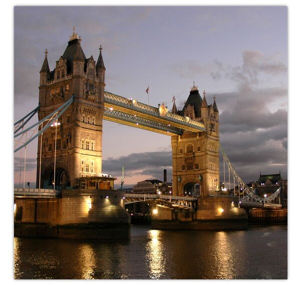 Obraz - Tower Bridge v noci (30x30 cm)