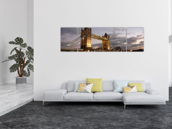 Obraz - Tower Bridge v noci (170x50 cm)