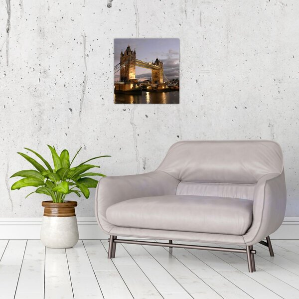 Obraz - Tower Bridge v noci (30x30 cm)
