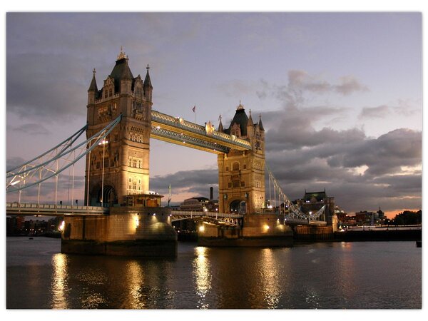 Obraz - Tower Bridge v noci (70x50 cm)