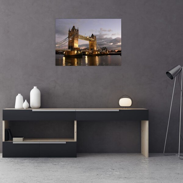 Obraz - Tower Bridge v noci (70x50 cm)