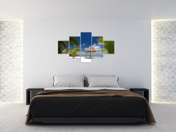 Obraz - Pláž s bílým pískem (125x70 cm)