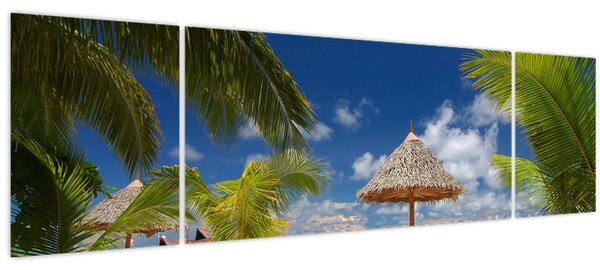 Obraz - Pláž s bílým pískem (170x50 cm)