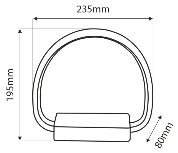 Stolní LED lampa NINA bílá/přírodní