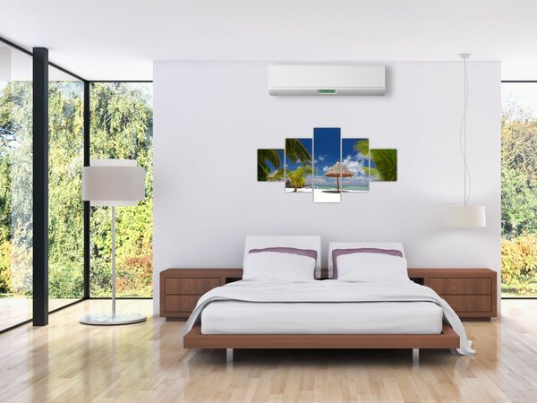 Obraz - Pláž s bílým pískem (125x70 cm)