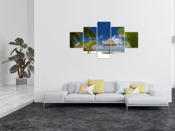 Obraz - Pláž s bílým pískem (125x70 cm)