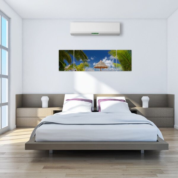 Obraz - Pláž s bílým pískem (170x50 cm)