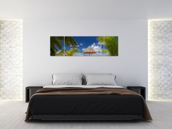 Obraz - Pláž s bílým pískem (170x50 cm)