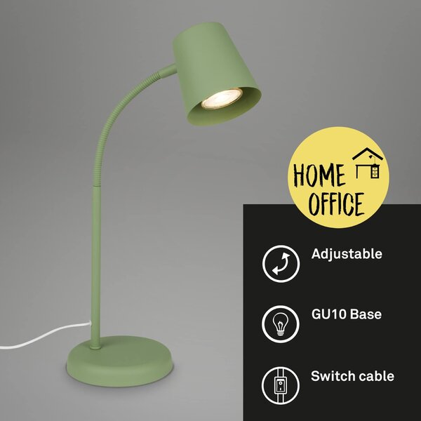 BRILONER Stolní lampa, 38,5 cm, 1x GU10, max. 9W, limetkově zelená BRILO 7476019