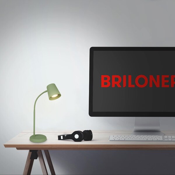 BRILONER Stolní lampa, 38,5 cm, 1x GU10, max. 9W, limetkově zelená BRILO 7476019