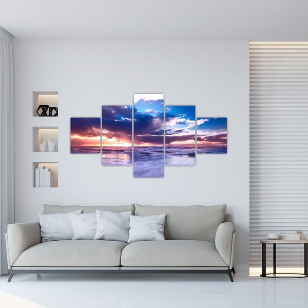 Obraz - Západ slunce u moře (125x70 cm)