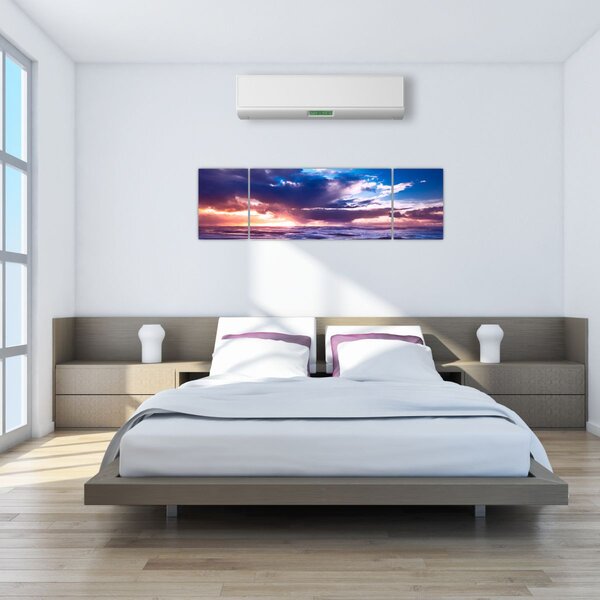 Obraz - Západ slunce u moře (170x50 cm)