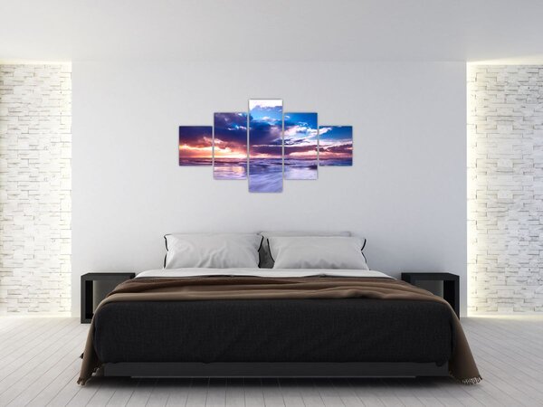 Obraz - Západ slunce u moře (125x70 cm)