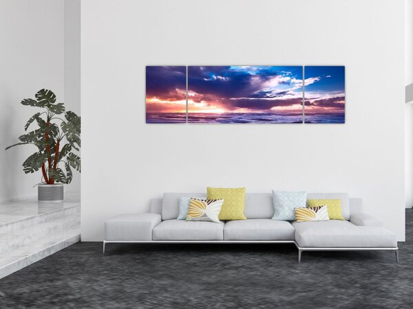 Obraz - Západ slunce u moře (170x50 cm)