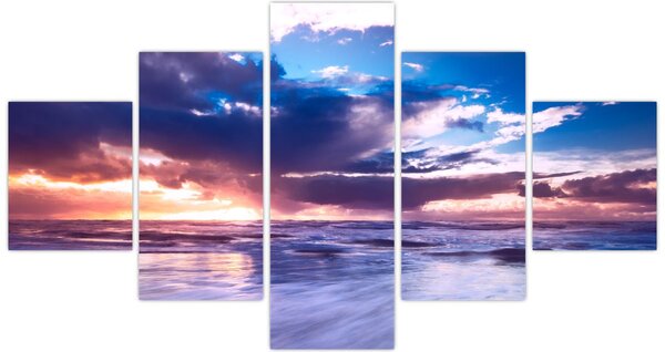 Obraz - Západ slunce u moře (125x70 cm)