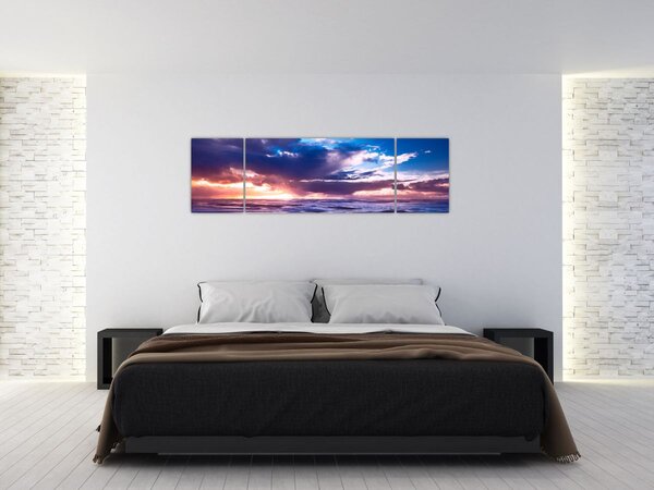 Obraz - Západ slunce u moře (170x50 cm)