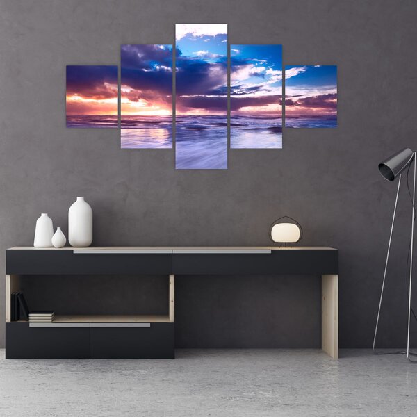 Obraz - Západ slunce u moře (125x70 cm)