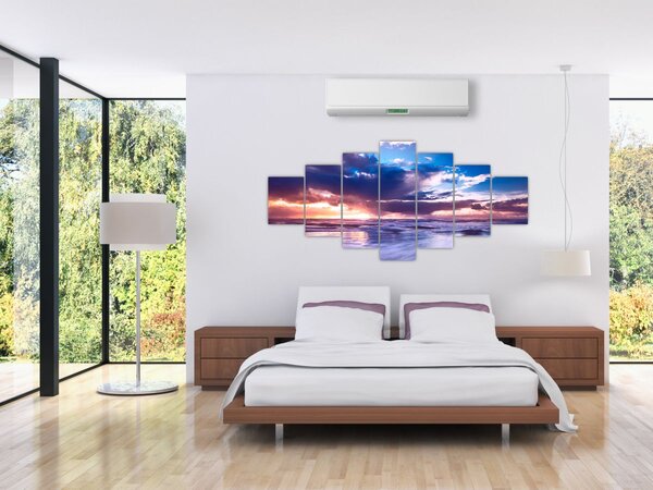 Obraz - Západ slunce u moře (210x100 cm)
