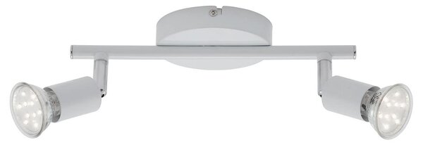 BRI 2767-026 Bodové svítidlo 25,5 cm 2xGU10 6W 500lm bílé - BRILONER