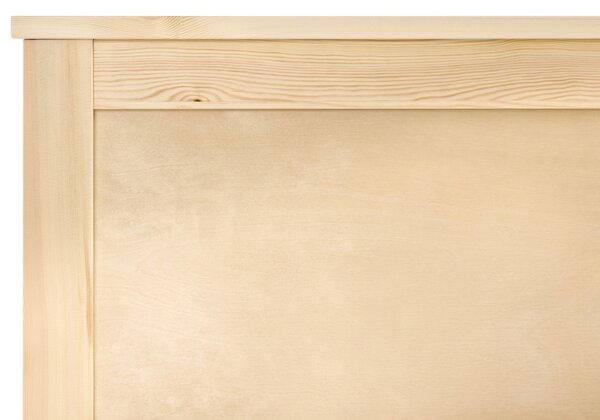 Postel se 2 zásuvkami Borovicové dřevo DAUPHIN 140 x 200 cm Světle hnědá