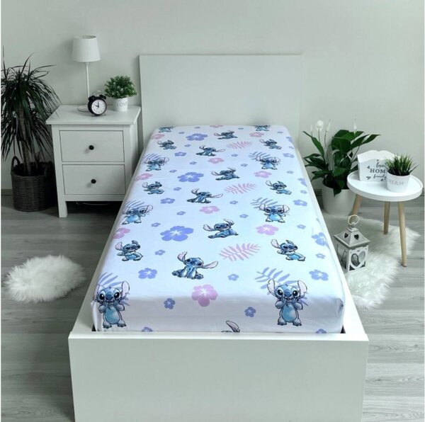 Jerry Fabrics Prostěradlo Lilo and Stitch 90x200x25 cm