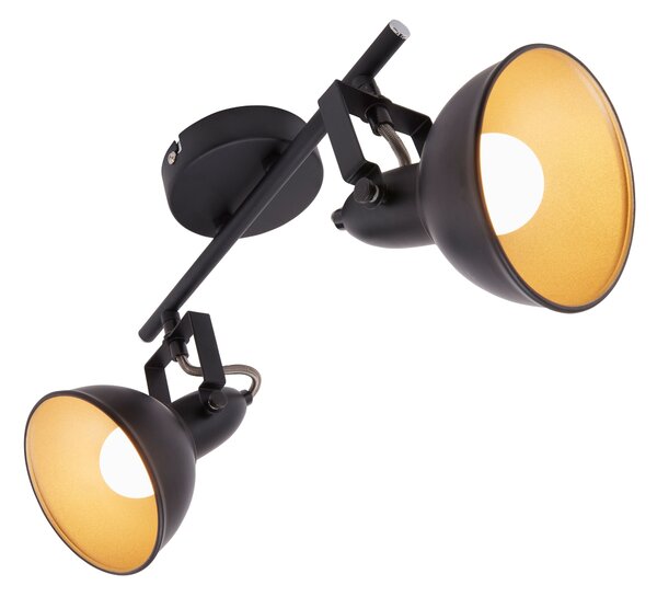 BRILO 2049-025 Bodové svítidlo 30,4 cm 2x E14 40W černá - BRILO