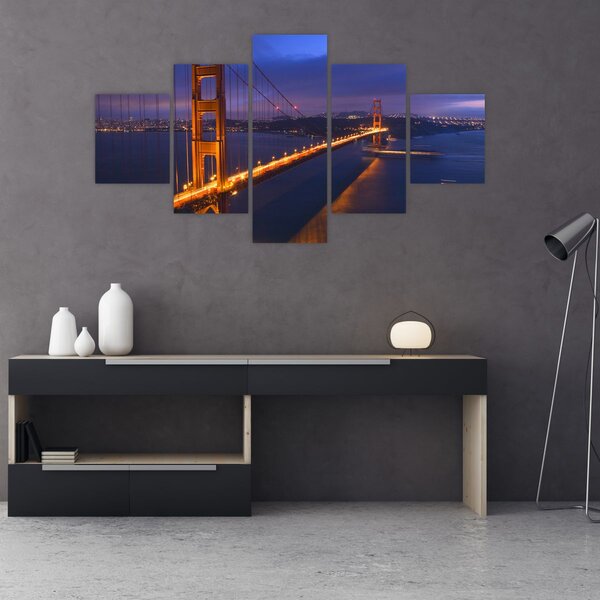 Obraz - Golden Gate Bridge (125x70 cm)