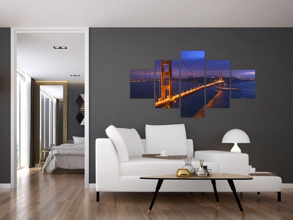 Obraz - Golden Gate Bridge (125x70 cm)