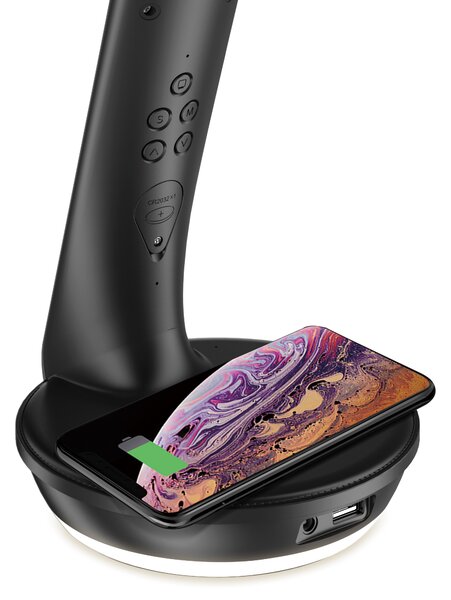Stolní lampa QI černá