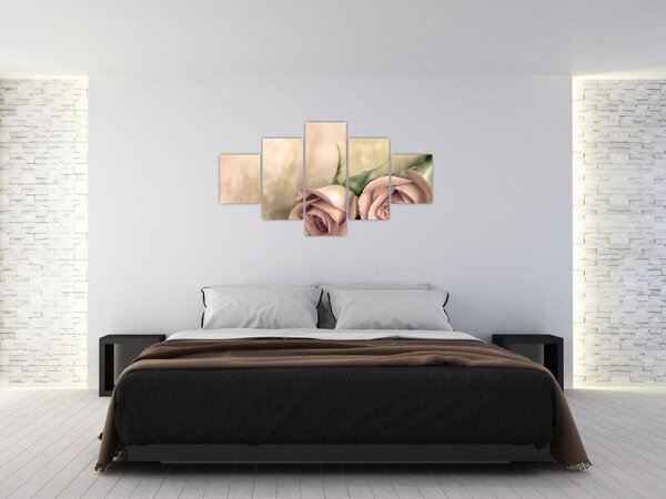 Obraz - Jemné růže (125x70 cm)