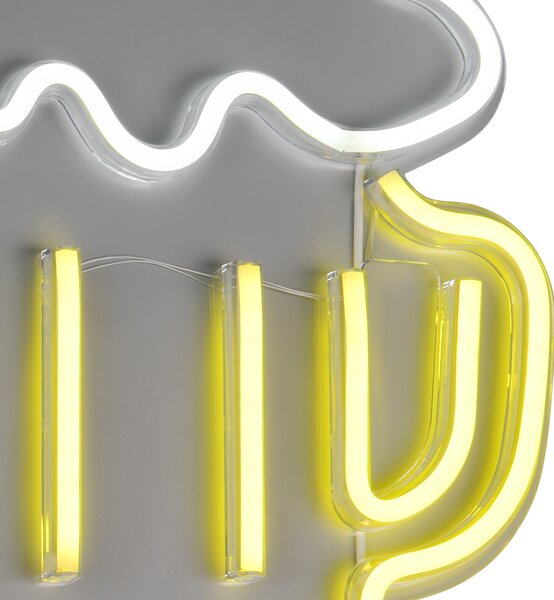 Nástěnné LED svítidlo BEER bílá/vícebarevná