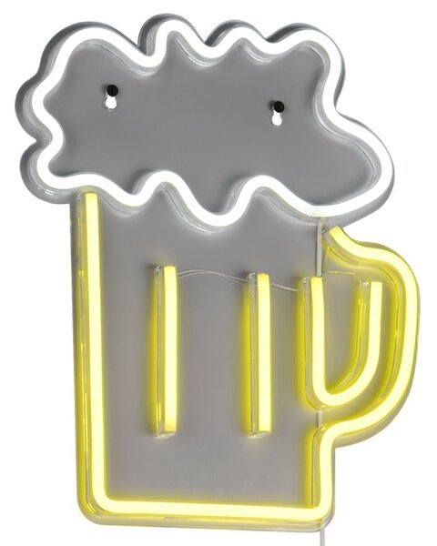 Nástěnné LED svítidlo BEER bílá/vícebarevná