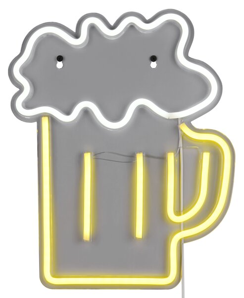 Nástěnné LED svítidlo BEER bílá/vícebarevná