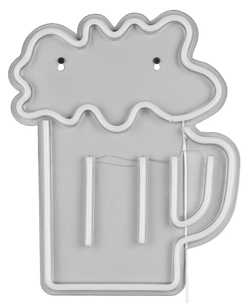 Nástěnné LED svítidlo BEER bílá/vícebarevná