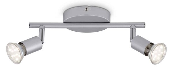 BRI 2915-024 Bodové svítidlo 25,5x7 cm 2xGU10 4,8W 520lm titan - BRILONER