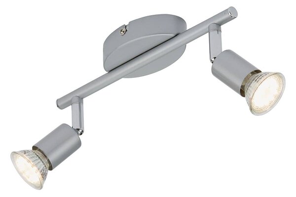 BRI 2915-024 Bodové svítidlo 25,5x7 cm 2xGU10 4,8W 520lm titan - BRILONER