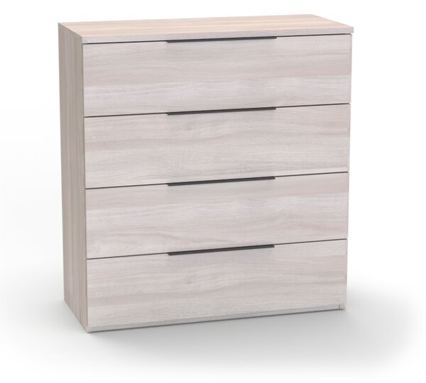 Komoda VARIO 4 Dub sametový, nerez úchytky