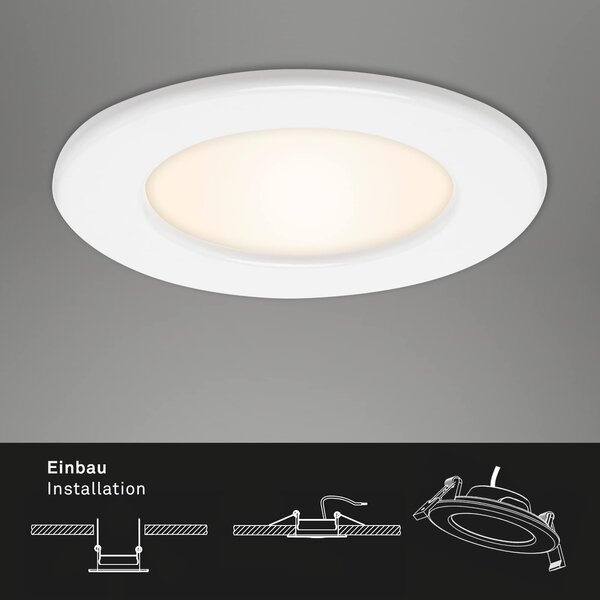 BRI 7053-036 3ks sada LED vestavné svítidlo, pr. 11,5 cm, 6 W, bílé - BRILONER