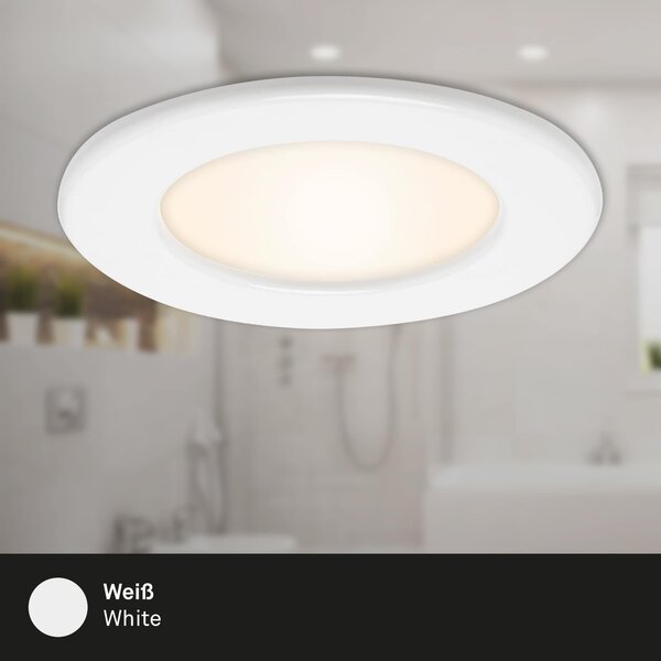 BRI 7053-036 3ks sada LED vestavné svítidlo, pr. 11,5 cm, 6 W, bílé - BRILONER