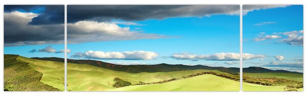 Obraz - Zelená krajina s pahorky (170x50 cm)