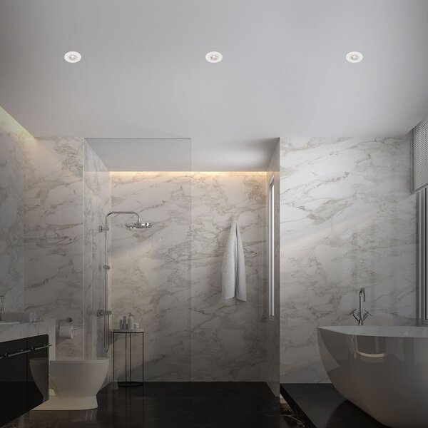 BRI 7036-036 LED vestavná svítidla, pr.9 cm, 3x LED, 4,9 W, 480 lm, bílé - BRILONER