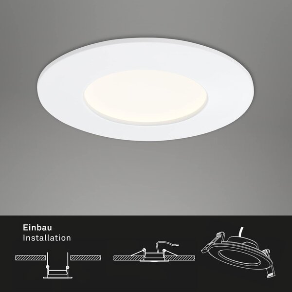 BRI 7282-036 3ks sada LED vestavné svítidlo, pr. 8,5 cm, 6 W, bílé - BRILONER