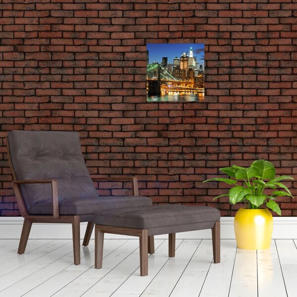 Obraz - Most s New Yorkem (30x30 cm)