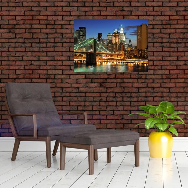 Obraz - Most s New Yorkem (70x50 cm)