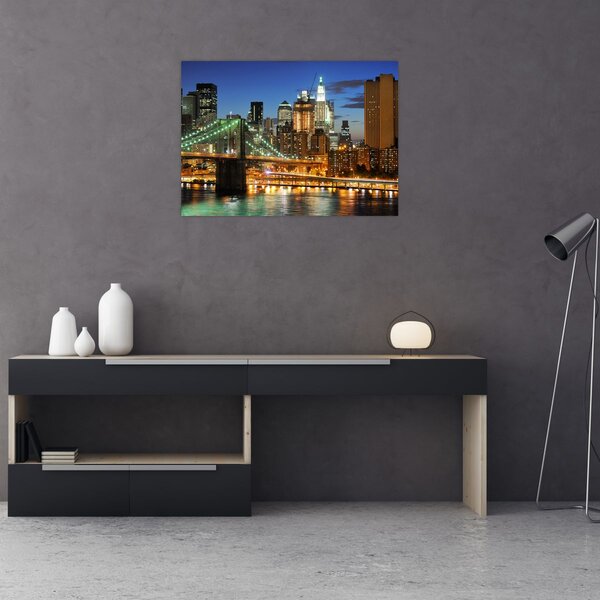 Obraz - Most s New Yorkem (70x50 cm)