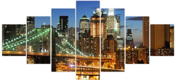 Obraz - Most s New Yorkem (210x100 cm)